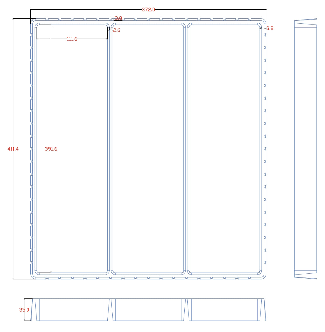 20 Trays TexRack® für HW Main Line und Matchbox auf Karte für über 500 Modelle