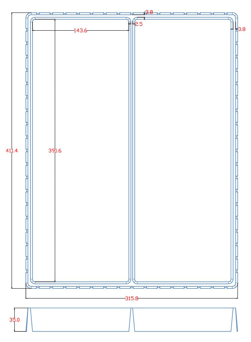 40 Tabletts TexRack® für Hot Wheels Premium-Karten und GreenLight-Modelle